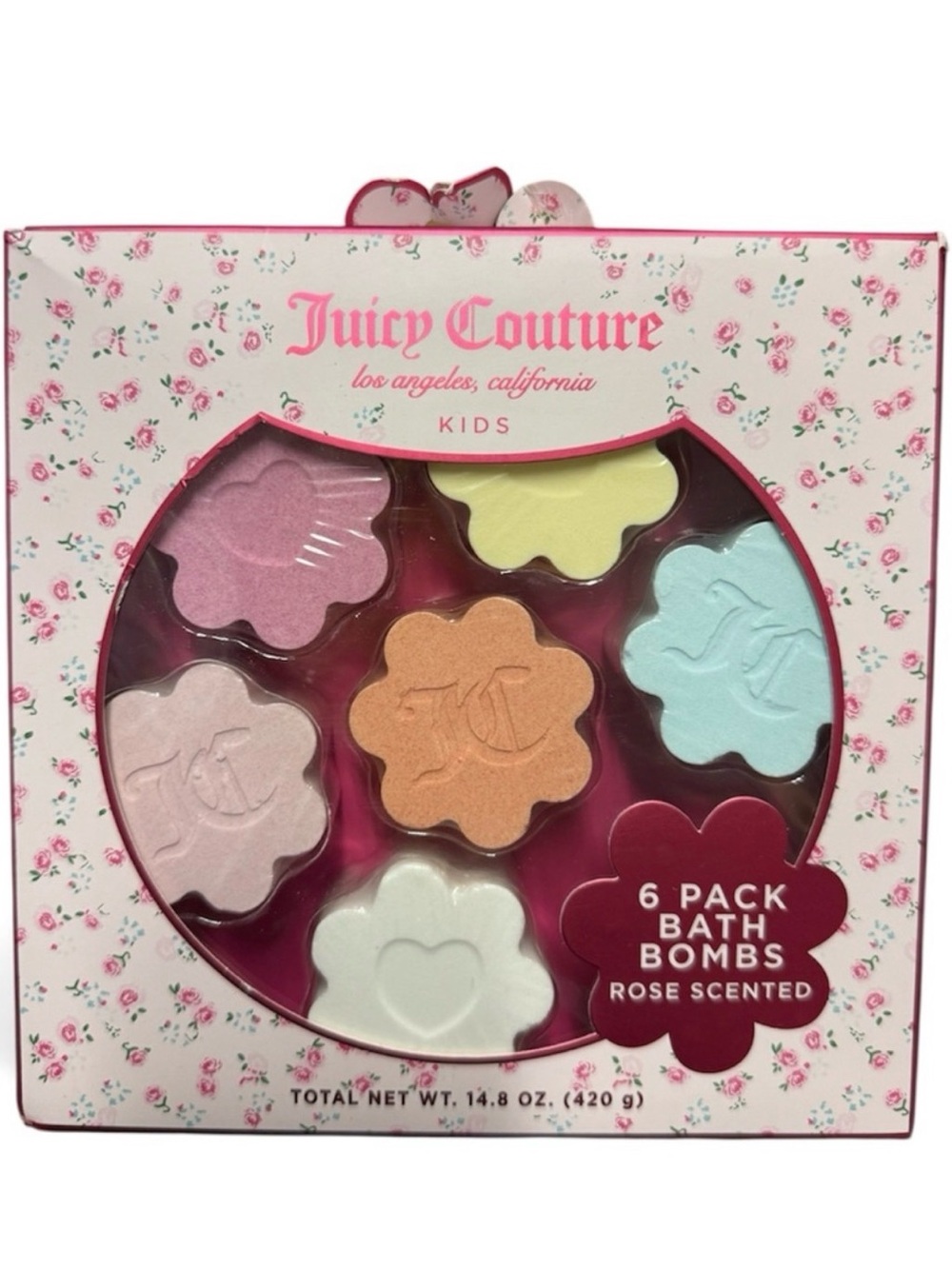 Juicy Couture Kids 6 Bath Bombs -Rose Scented